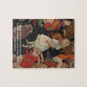 ルイスキャロールイラストレーション&マインドチェンジ引用文 ジグソーパズル (横)