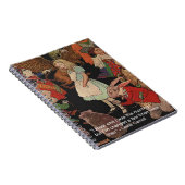 ルイスキャロールイラストレーション&マインドチェンジ引用文 ノートブック (右側)