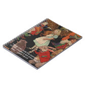 ルイスキャロールイラストレーション&マインドチェンジ引用文 ノートブック (左側)