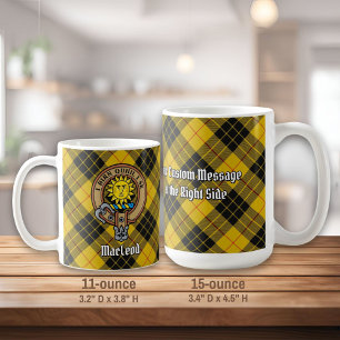 ルイスクレストのクランMacLeodタータンチェック コーヒーマグカップ