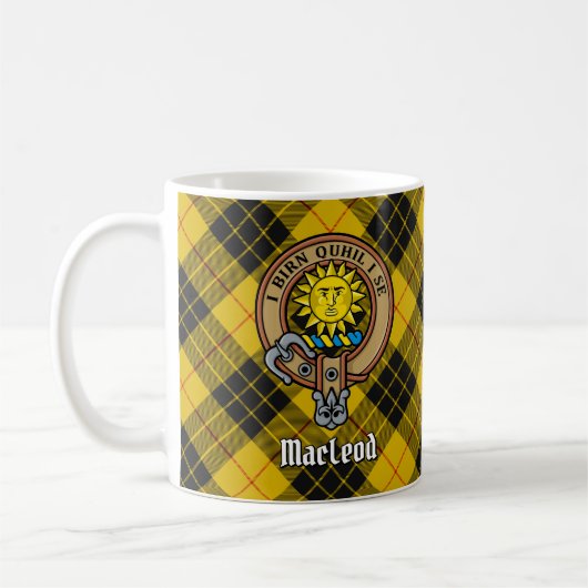 ルイスクレストのクランMacLeodタータンチェック コーヒーマグカップ (左)
