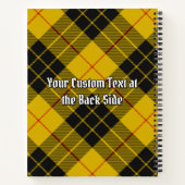 ルイスクレストのクランMacLeodタータンチェック ノートブック (裏面)