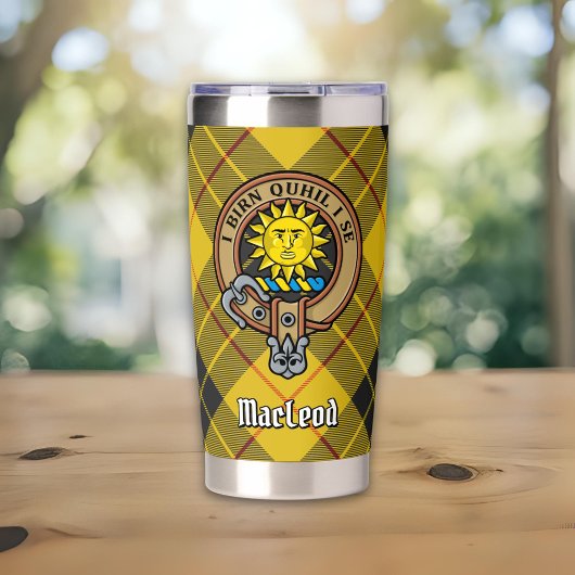 ルイスクレストのクランMacLeodタータンチェック 保温保冷タンブラー