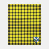 ルイスタータンチェックプレイドのスコッツモダンマクロッド フリースブランケット (正面)