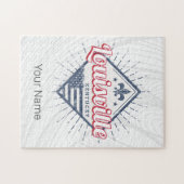 ルイスビルシティケンタッキー統一された州ヴィンテージUSA ジグソーパズル (横)