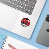 ルイスビルシティケンタッキーUSA シール (ノートパソコンとiPhone)