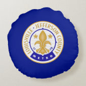 ルイスビル(ケンタッキー)市国旗 ラウンドクッション (裏面)