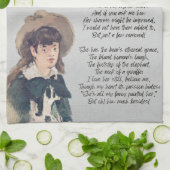 ルイスファンシー・キャロルの詩 キッチンタオル (折り畳み)