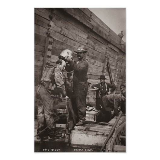 ルイスペシャザダイバーヴィンテージ素晴らしレイクスダイビングP フォトプリント            (正面)