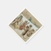 ルイスワーインが歌うキャロル スタンダードカクテルナプキン (角)