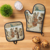 ルイスワーインが歌うキャロル 鍋つかみ&鍋敷きセット (トップダウン)