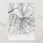 ルイスヴィルラブロケーター |シティテーマ結婚の 箔招待状 (裏面)