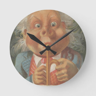 ルイス及びCo.の素晴らしい食料雑貨の短命なもの ラウンド壁時計