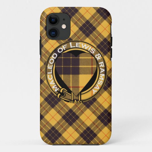 ルイス及びRamsayのスコットランド人のタータンチェックのMacleod Case-Mate iPhoneケース (裏面)