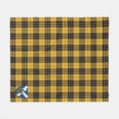 ルイス古代タータンチェックプレイドのスコットランドMacLeod フリースブランケット (正面(横))