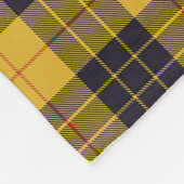 ルイス古代タータンチェックプレイドのスコットランドMacLeod フリースブランケット (角)