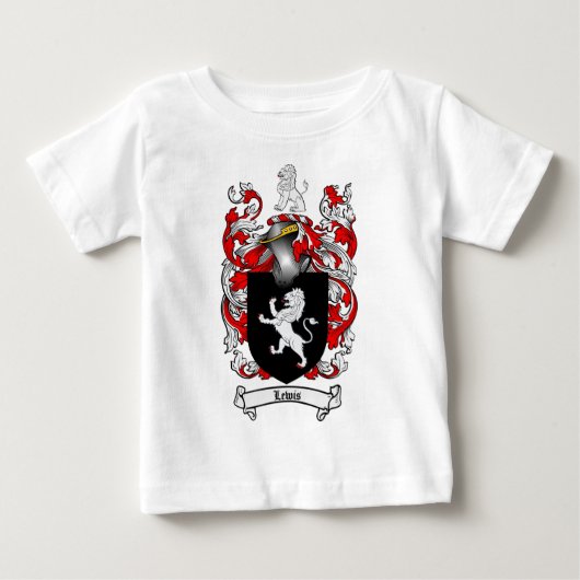 ルイス家紋 – ルイスコートオブアームズ ベビーTシャツ (正面)