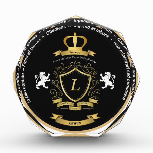 ルイス紋付き大きなフォトブロック フォトブロック (正面)