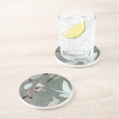 ルイス・アガシー・フエルテスによる海波上のサギ コースター (側面)