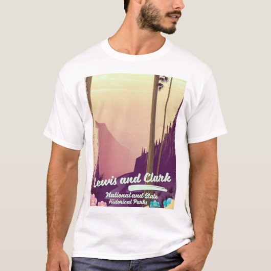 ルイス・アンド・クラーク国立州立公園ポスター Tシャツ (正面)