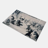 ルイス・ウィンの猫雪合戦 ドアマット (アングル)