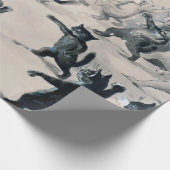 ルイス・ウィンの猫雪合戦 ラッピングペーパー (角)