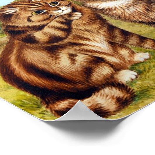 ルイス・ウェインささやき猫 ポスター (角)