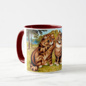 ルイス・ウェインささやき猫 マグカップ (正面左)