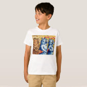 ルイス・ウェインによる3匹の歌う猫 Tシャツ (正面フル)