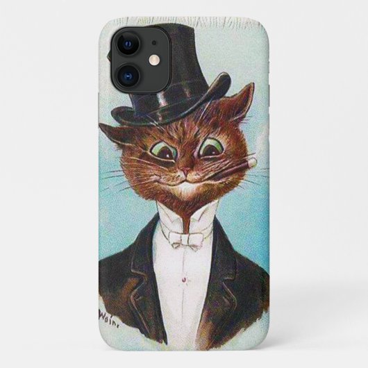 ルイス・ウェインのキャット紳士 Case-Mate iPhoneケース (裏面)