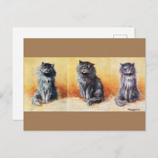 ルイス・ウェインの猫のショー ポストカード (正面/裏面)