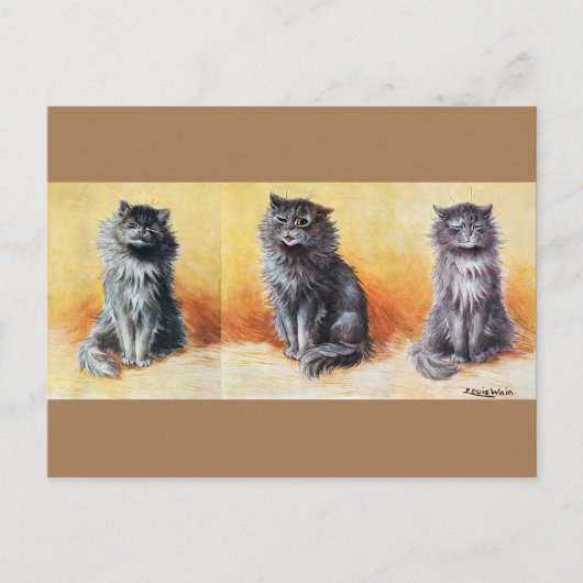 ルイス・ウェインの猫のショー ポストカード (正面)