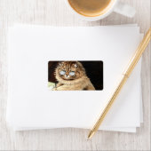 ルイス・ウェインの眼鏡をかけた職場の猫 ラベル (インサイチュ)