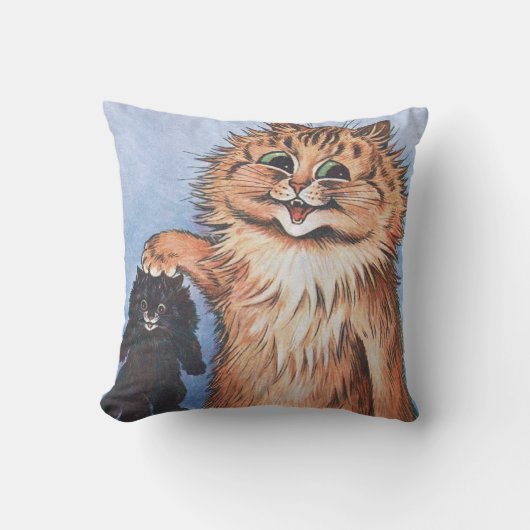 ルイス・ウェイン猫と子猫 クッション (正面)
