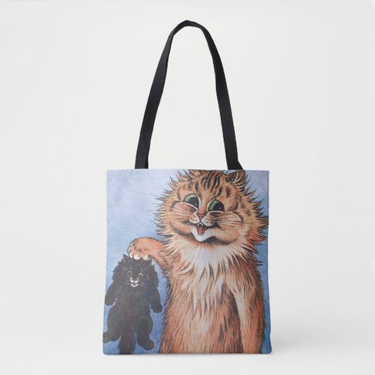 ルイス・ウェイン猫と子猫 トートバッグ (正面)