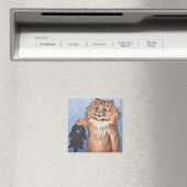 ルイス・ウェイン猫と子猫 マグネット (インサイチュ (食洗機))