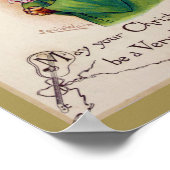 ルイス・ウェイン・クリスマス・キャット・レディ ポスター (角)