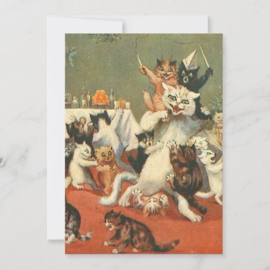 ルイス・ウェイン メリークリスマス 招待状 (正面)