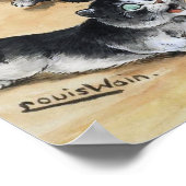 ルイス・ウェイン・子猫とネズミ ポスター (角)