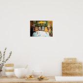 ルイス・ウェンさん、葉巻やブランデーを楽しむ猫 ポスター (キッチン)