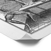 ルイス・ガルヴァニによるカエル実験 ポスター (角)