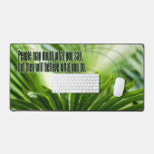 ルイス・キャス感動的引用文「疑い」 デスクマット (キーボード&マウス)