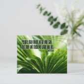 ルイス・キャス感動的引用文「疑い」 ポストカード (スタンド正面)