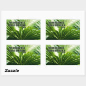 ルイス・キャス感動的引用文「疑い」 長方形シール (シート)