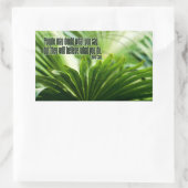 ルイス・キャス感動的引用文「疑い」 長方形シール (バッグ)