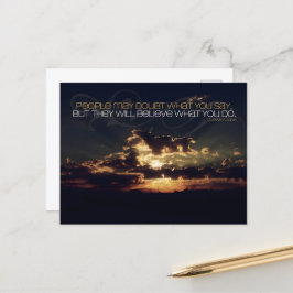 ルイス・キャス「疑い」感動的引用文 ポストカード