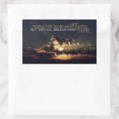 ルイス・キャス「疑い」感動的引用文 長方形シール (バッグ)