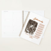 ルイス・キャロルによるジャベルワッキー詩(黒加算器) プランナー手帳 (ディスプレー)