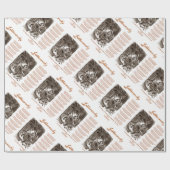 ルイス・キャロルによるジャベルワッキー詩（黒加算器） ラッピングペーパー (フラット)