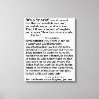 ルイス・キャロルによるスナークの狩り キャンバスプリント